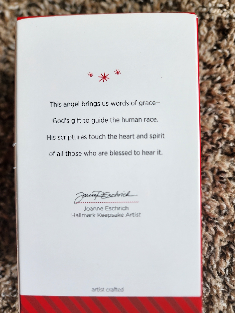 Hallmark Angel of Enlightenment Ornament in White, Gold, Blue and Red - Picture 2 of 3